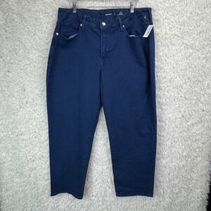 Old Navy High Rise Curvy OG Loose Jeans 16 Petite Blue Denim Retro Casual